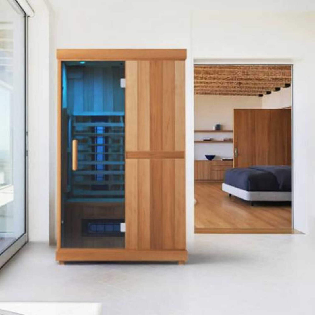 Finnmark Designs FD-2 2-Person Full-Spectrum Infrared Sauna with Touchscreen - SAK94731