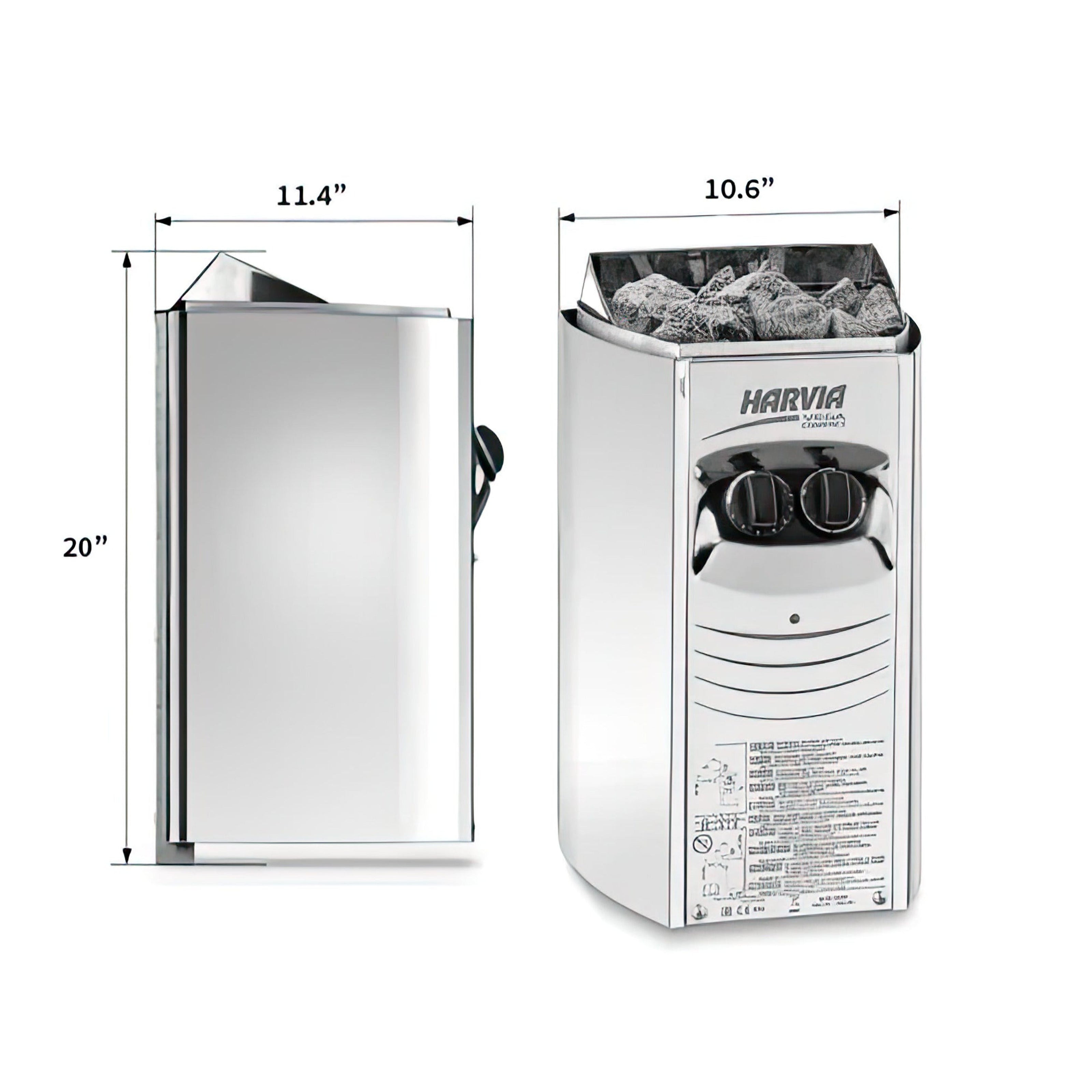 Harvia Vega Compact 3500 3.5KW Sauna Heater with Built-in Control - Finnish Sauna Builders