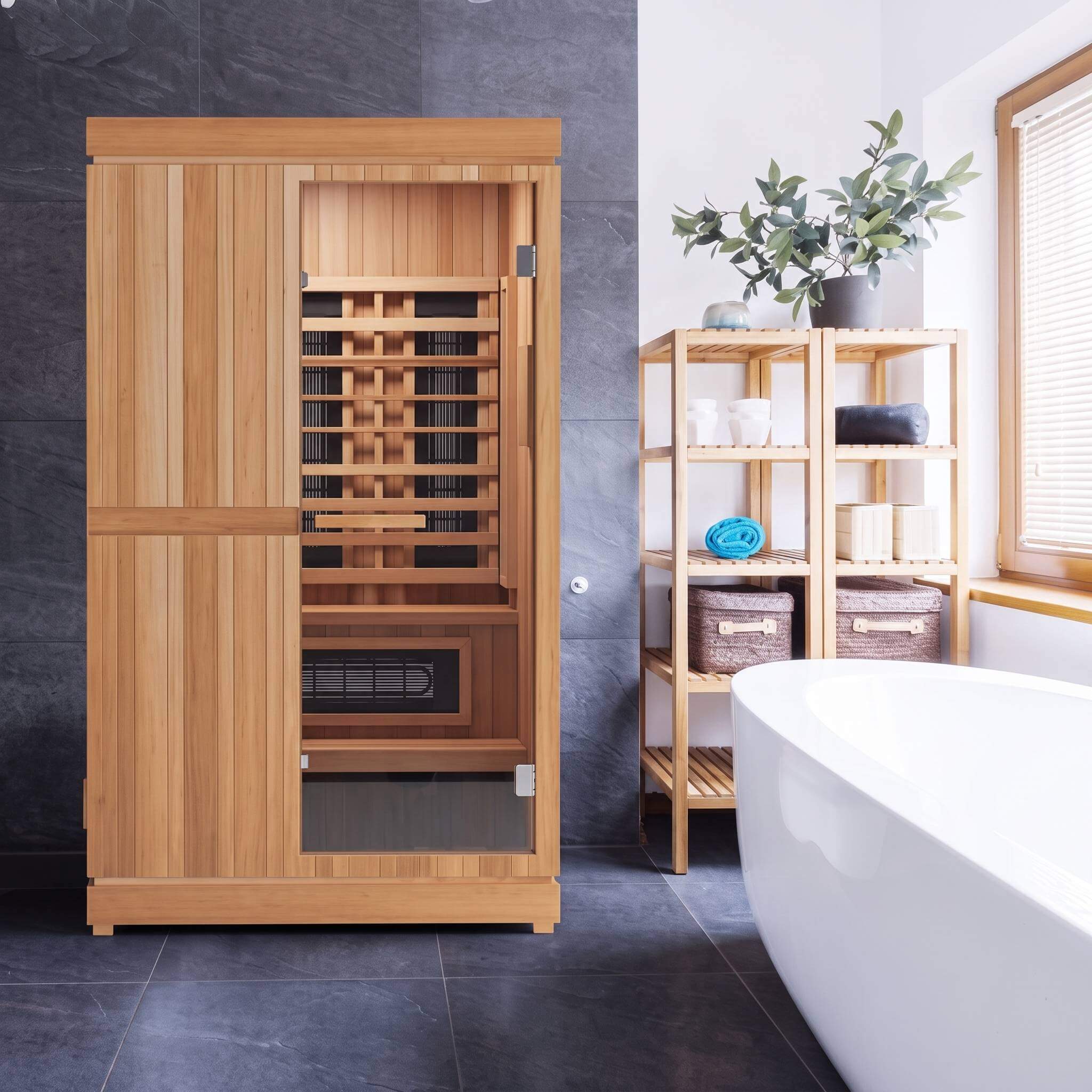 Finnmark Designs FD-4 Trinity 2-Person Hybrid Infrared & Steam Sauna - SAK41865