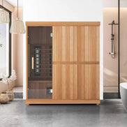 Finnmark Designs FD-3 4-Person Full-Spectrum Infrared Sauna with Leveling Feet - SAK52689