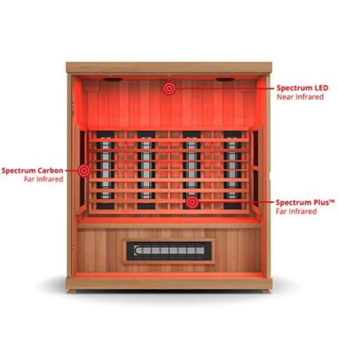 Finnmark Designs FD-3 4-Person Full-Spectrum Infrared Sauna with Leveling Feet - SAK52689
