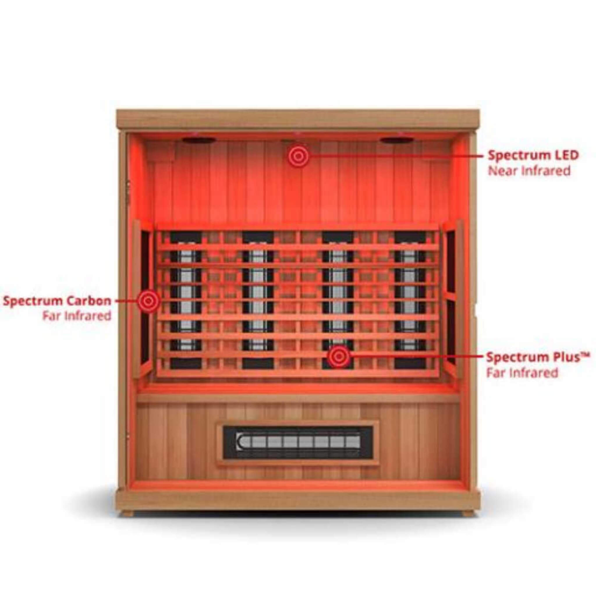 Finnmark Designs FD-3 4-Person Full-Spectrum Infrared Sauna with Leveling Feet - SAK52689