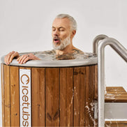 Icetubs IceBarrel Thermowood And Fiberglass Cold Plunge Immersion Tub (SAK68129)
