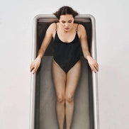 Icetubs IceBath Thermowood And Stainless Steel Cold Therapy Immersion Bath (SAK94720)
