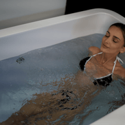 RevX Acrylic X Tub Cold Plunge + LUX High Performance Chiller and Filtration System