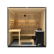 Kohler C1 Indoor Graphite Gray Freestanding Alcove Design Sauna Kit (SAK93182)