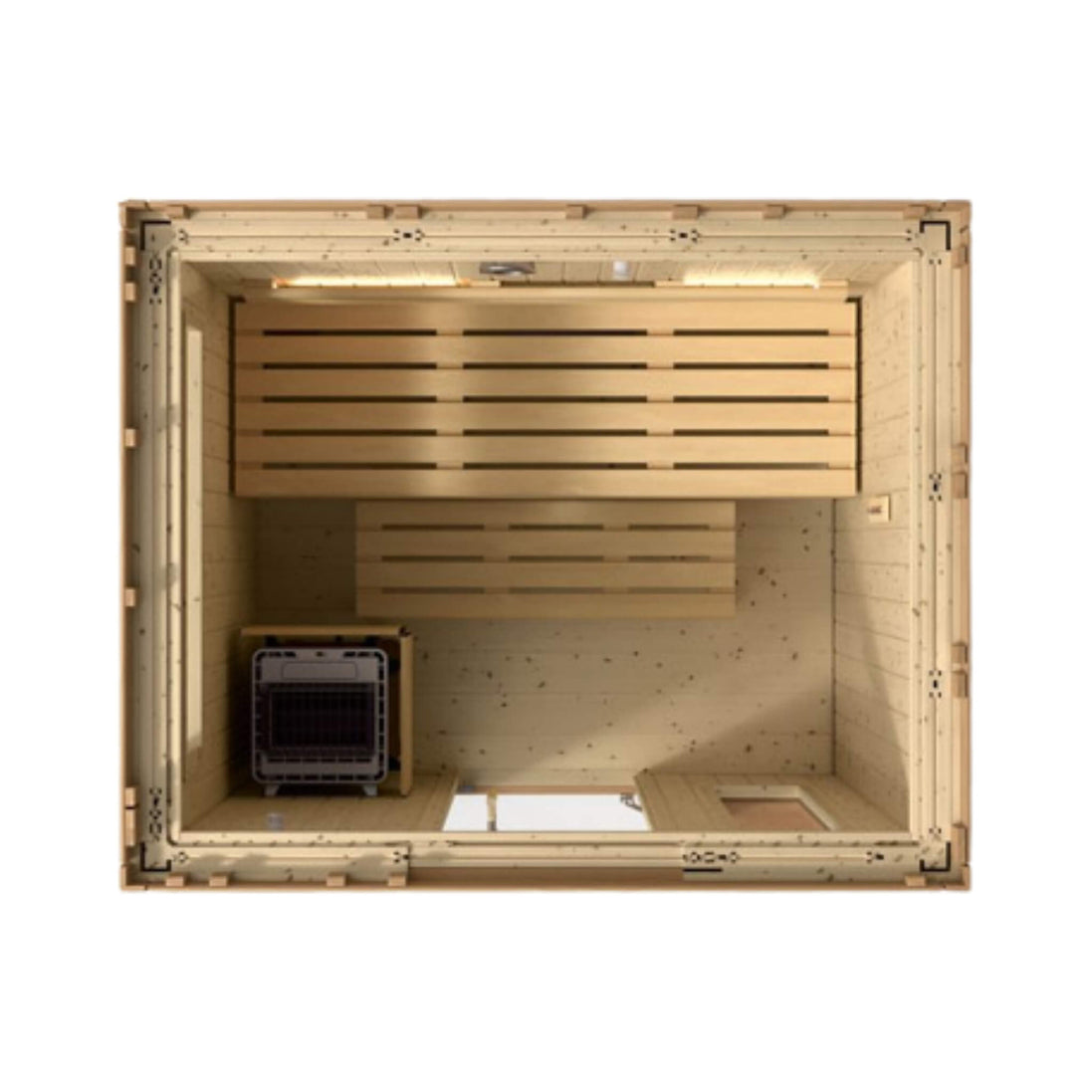 Kohler C2 Outdoor Douglas Fir Scandinavian Spruce Sauna Kit (SAK25973)
