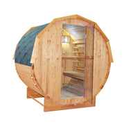 Thermora Ignite 4-6 Person White Oak Outdoor Barrel Sauna with 4.5kW Heater - SAK45968