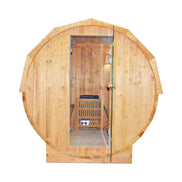 Thermora Ignite 4-6 Person White Oak Outdoor Barrel Sauna with 4.5kW Heater - SAK45968