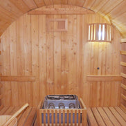 Thermora Ignite 4-6 Person White Oak Outdoor Barrel Sauna with 4.5kW Heater - SAK45968