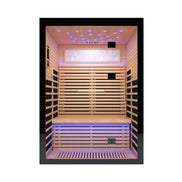 Thermora Flux Luxury 2-Person Canadian Hemlock Wood Far Infrared Home Sauna (SAK02184)
