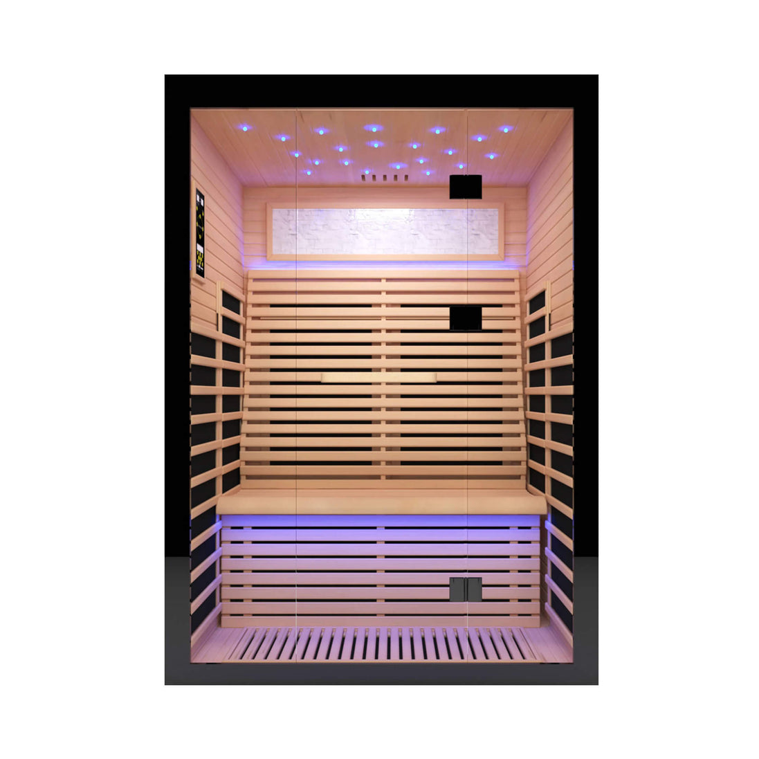 Thermora Flux Luxury 2-Person Canadian Hemlock Wood Far Infrared Home Sauna (SAK02184)