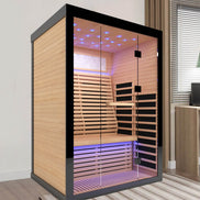 Thermora Flux Luxury 2-Person Canadian Hemlock Wood Far Infrared Home Sauna (SAK02184)