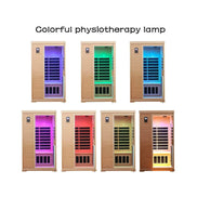 Thermora Ivara 2-Person Hemlock Far Infrared Sauna Room Glass Door 1750W - SAK81525