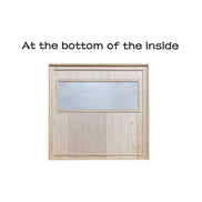 Thermora Ivara 2-Person Hemlock Far Infrared Sauna Room Glass Door 1750W - SAK81525