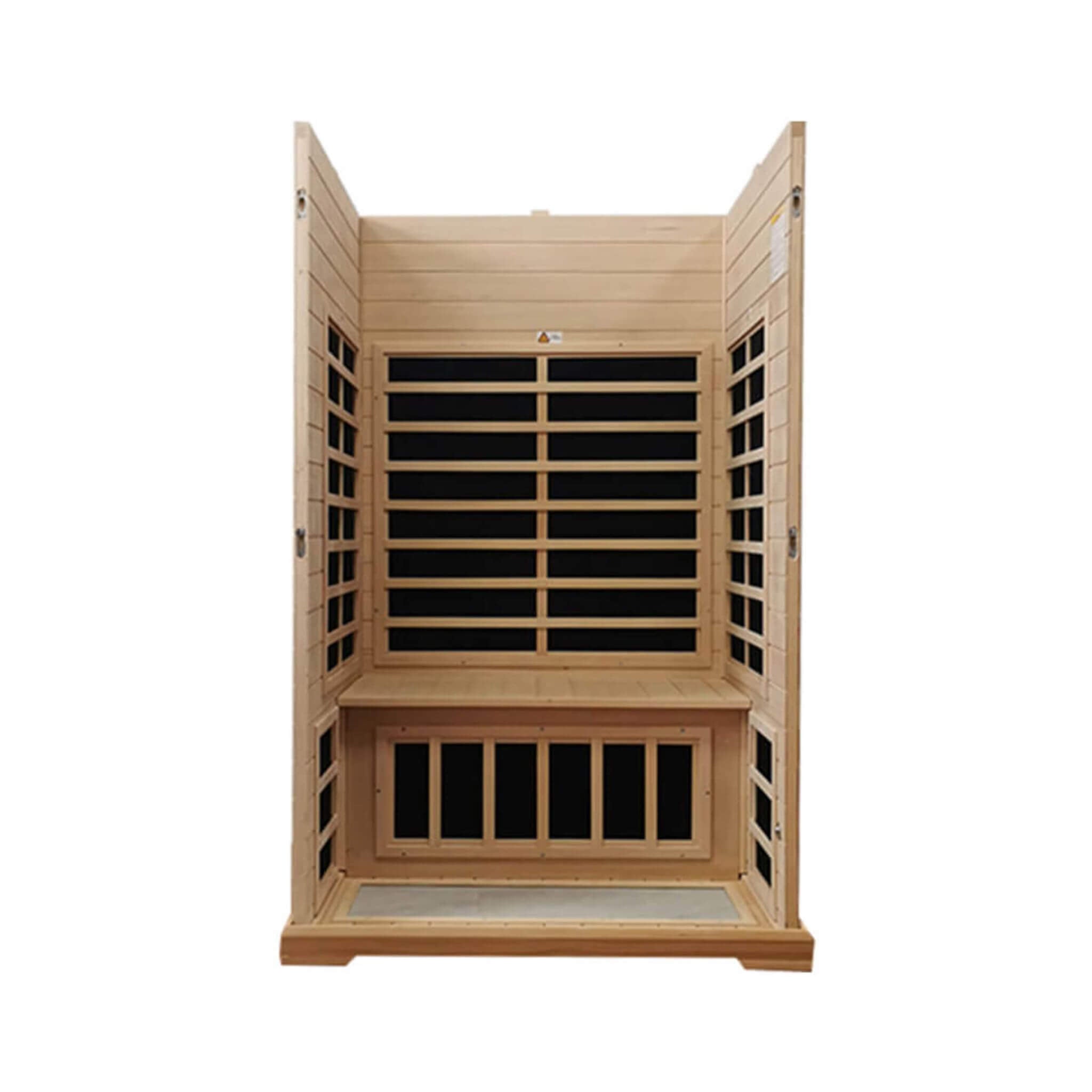 Thermora Ivara 2-Person Hemlock Far Infrared Sauna Room Glass Door 1750W - SAK81525