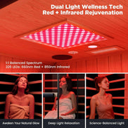 Thermora Pandora 2-Person Indoor Infrared Sauna Red Light & Salt Panels - SAK67305