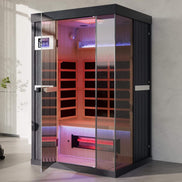Thermora Pandora 2-Person Indoor Infrared Sauna Red Light & Salt Panels - SAK67305