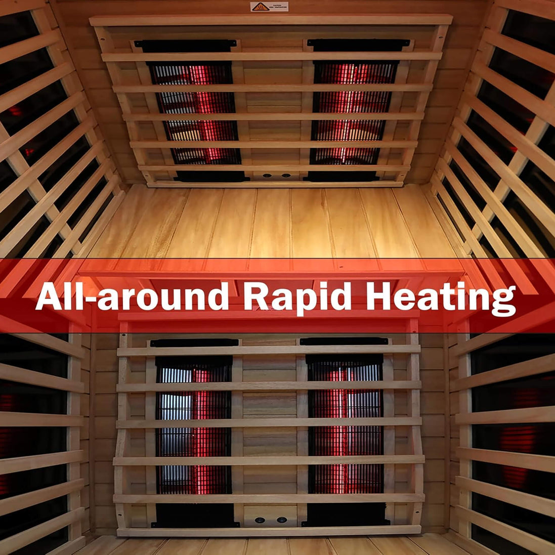 Thermora Alveron 2-Person Outdoor Mahogany Low EMF Infrared Sauna - SAK83719
