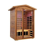 Thermora Alveron 2-Person Outdoor Mahogany Low EMF Infrared Sauna - SAK83719