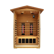 Thermora Alveron 2-Person Outdoor Mahogany Low EMF Infrared Sauna - SAK83719