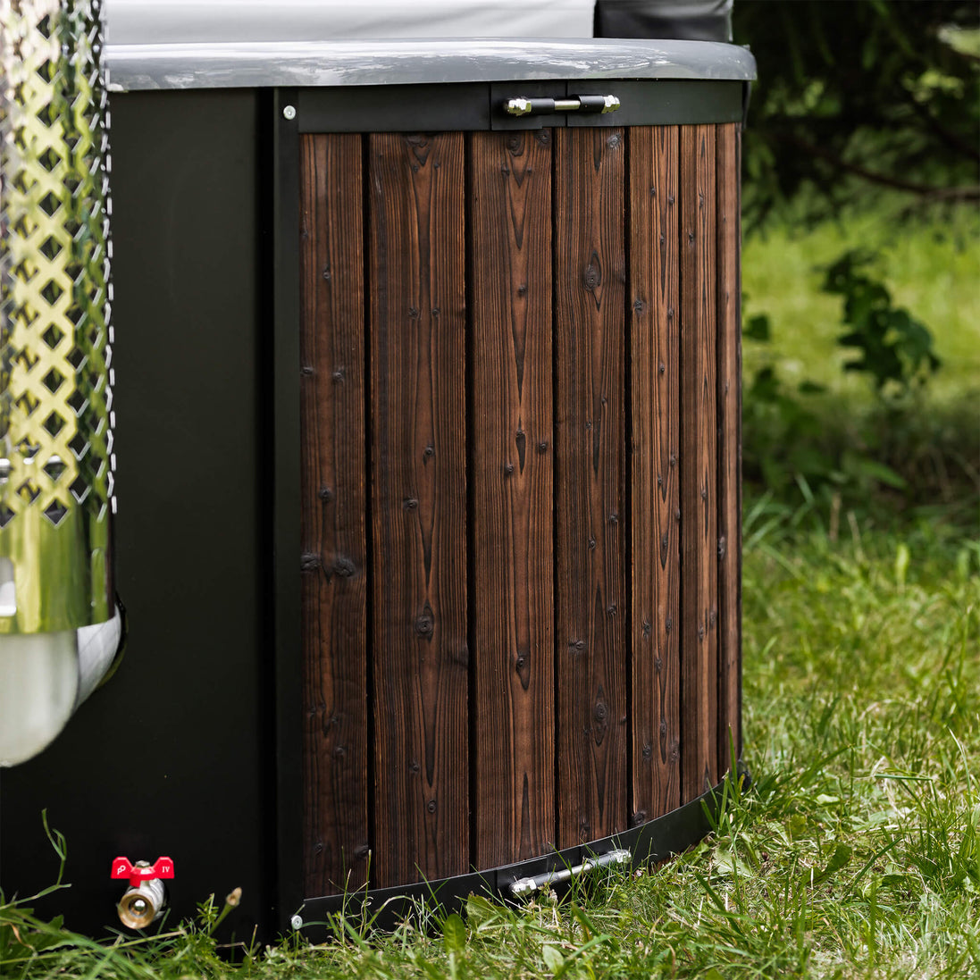 Premium 4-Person Fully-Assembled ThermoWood® Wood-Fired Hot Tub