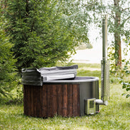 Premium 4-Person Fully-Assembled ThermoWood® Wood-Fired Hot Tub