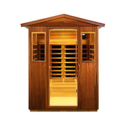Thermoa Valois Premium 4-Person 2050W Luxury Low EMF Outdoor FAR Infrared Home Sauna With Bluetooth Audio (SAK15372)