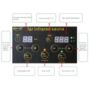Thermora Elara 1-Person Indoor Hemlock Far Infrared Sauna Room 1200W - SAK27463