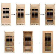 Thermora Elara 1-Person Indoor Hemlock Far Infrared Sauna Room 1200W - SAK27463