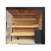 ThermaSol Lumaria 2-5 Person Indoor Glass Sauna Cabin - SAK84962