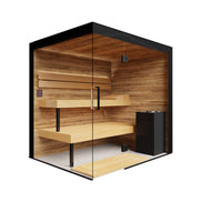 ThermaSol Lumaria 2-5 Person Indoor Glass Sauna Cabin - SAK84962