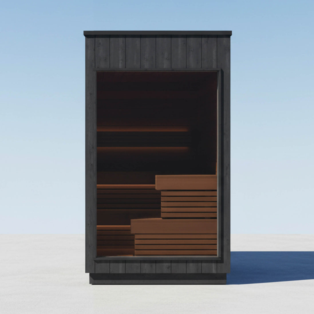 ThermaSol Nordic Misty Outdoor Modular Sauna Cabin for 2-5 Persons Fully Assembled Made-to-Order SAK17365