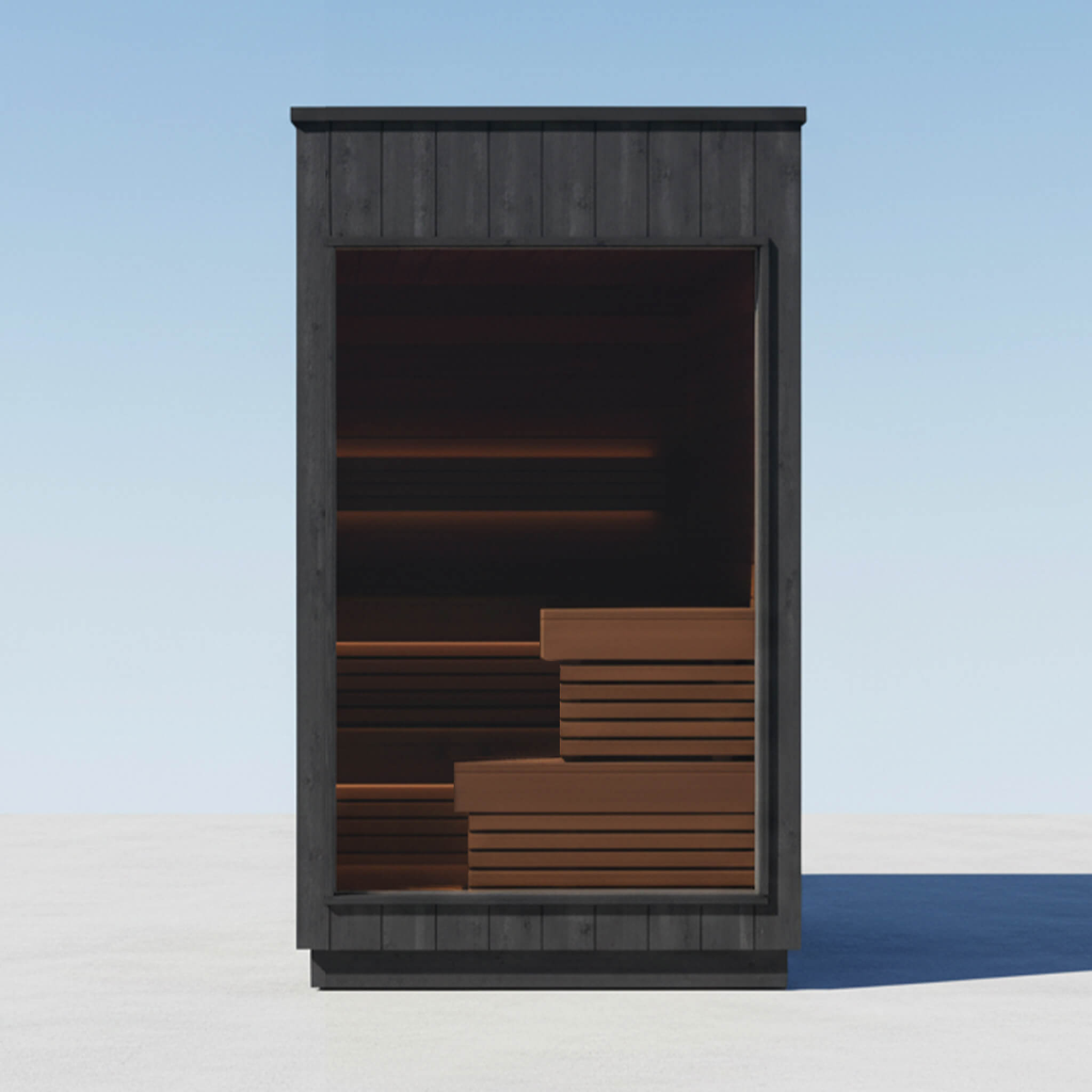 ThermaSol Nordic Misty Outdoor Modular Sauna Cabin for 2-5 Persons Fully Assembled Made-to-Order SAK17365
