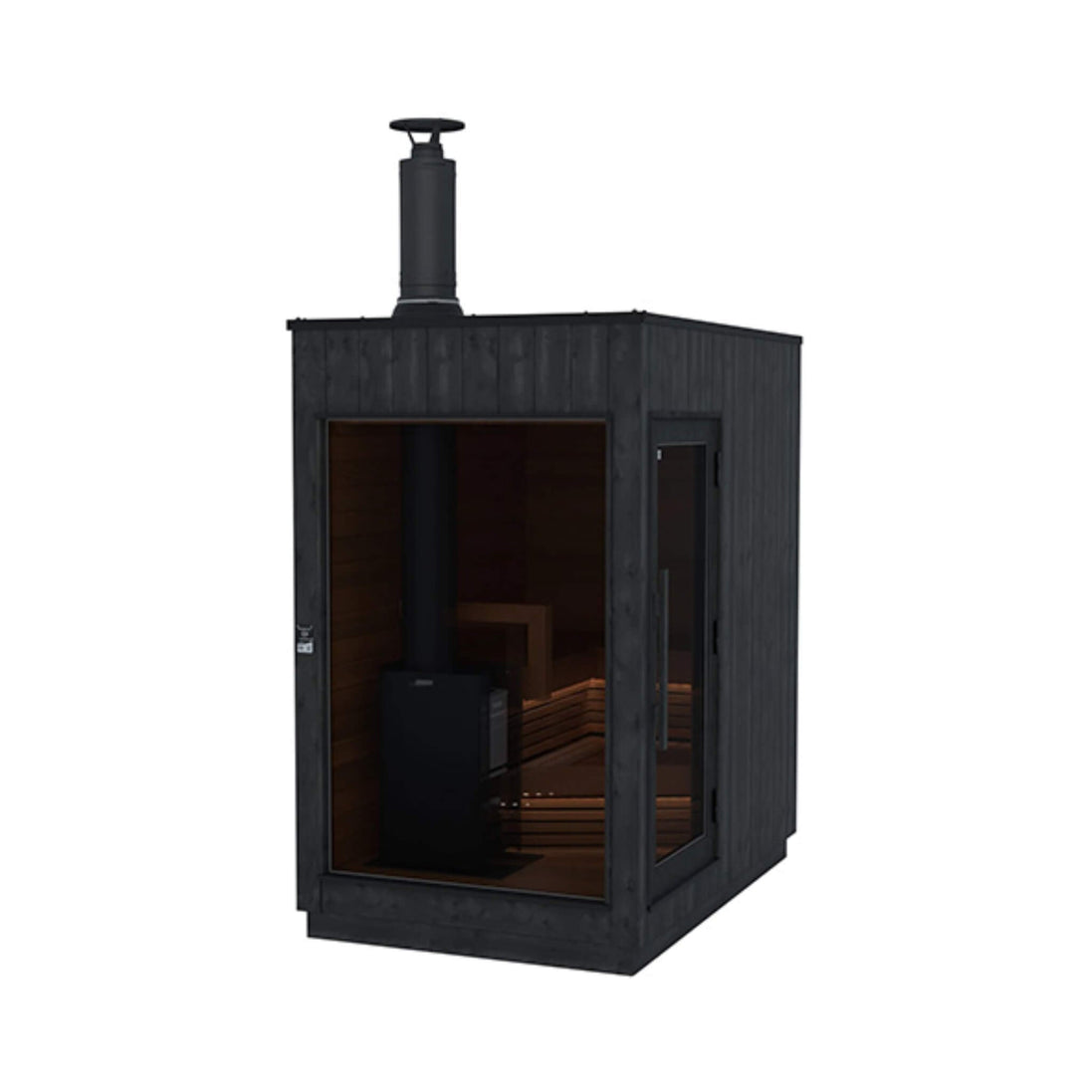 ThermaSol Nordic Misty Outdoor Modular Sauna Cabin for 2-5 Persons Fully Assembled Made-to-Order SAK17365