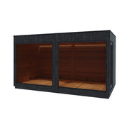 ThermaSol Nordic Misty XL 1-Entrance Outdoor Sauna Lounge Pavilion Module - SAK19046