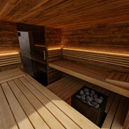 ThermaSol Ombra 5-Person Outdoor Sauna Cabin Fully-Assembled - SAK63017