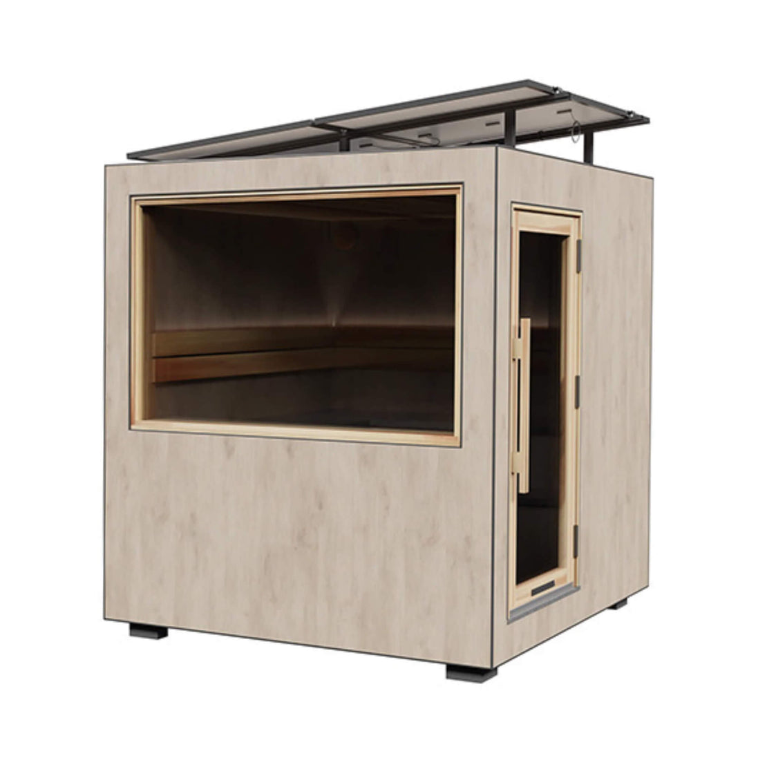 ThermaSol Solaris 2-5 Person Outdoor Solar-Powered Sauna Cabin Fully-Assembled - SAK27532