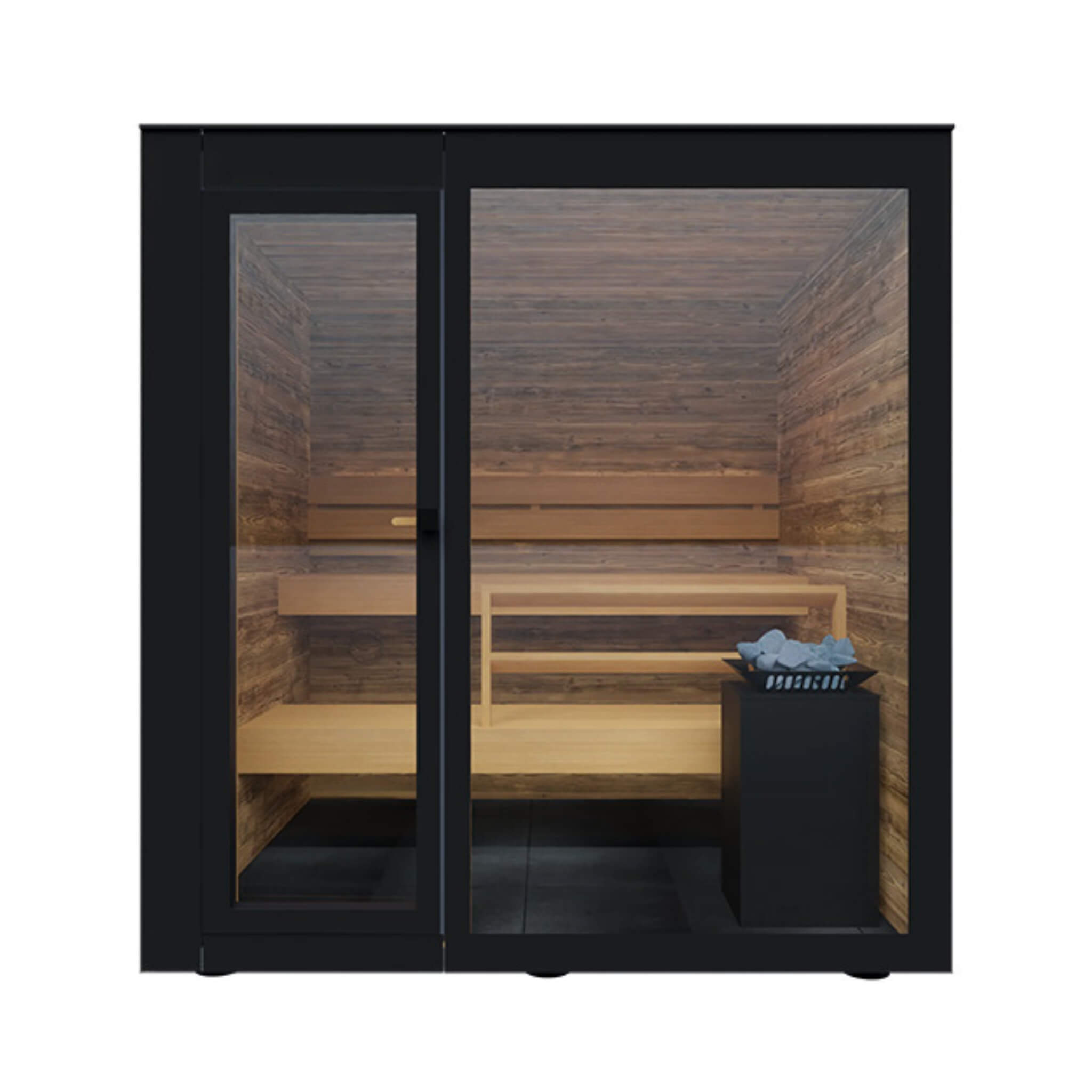 ThermaSol Spectra 4-Person Outdoor Sauna Cabin Fully-Assembled - SAK46921