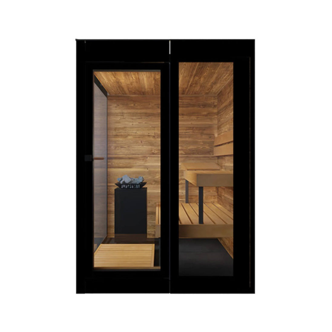 ThermaSol Vera 3-Person Fully-Assembled Outdoor Sauna Cabin - SAK30752