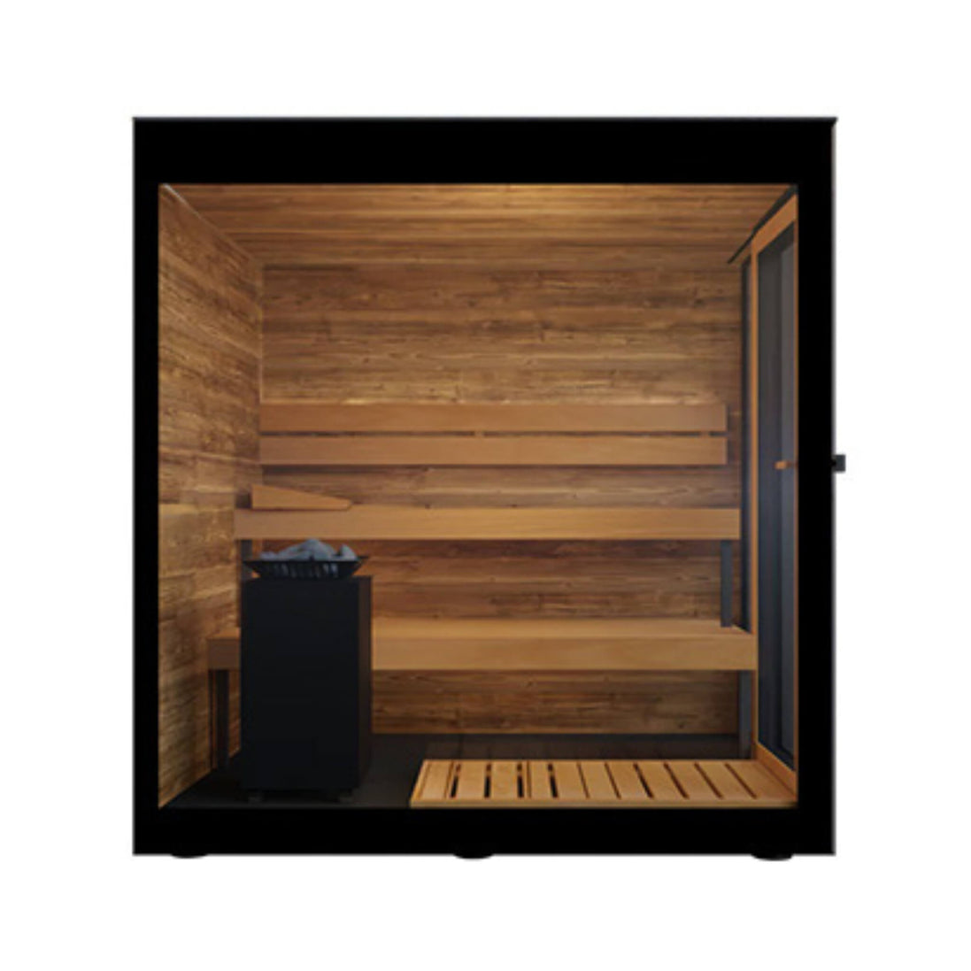ThermaSol Vera 3-Person Fully-Assembled Outdoor Sauna Cabin - SAK30752