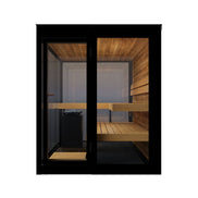 ThermaSol Vue 4-Person Outdoor Mirrored Glass Sauna Cabin Fully-Assembled - SAK84963