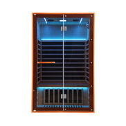 Thermora Fontaine 2-Person Luxury Canadian Hemlock Infrared Sauna With Glass Front (SAK97216)