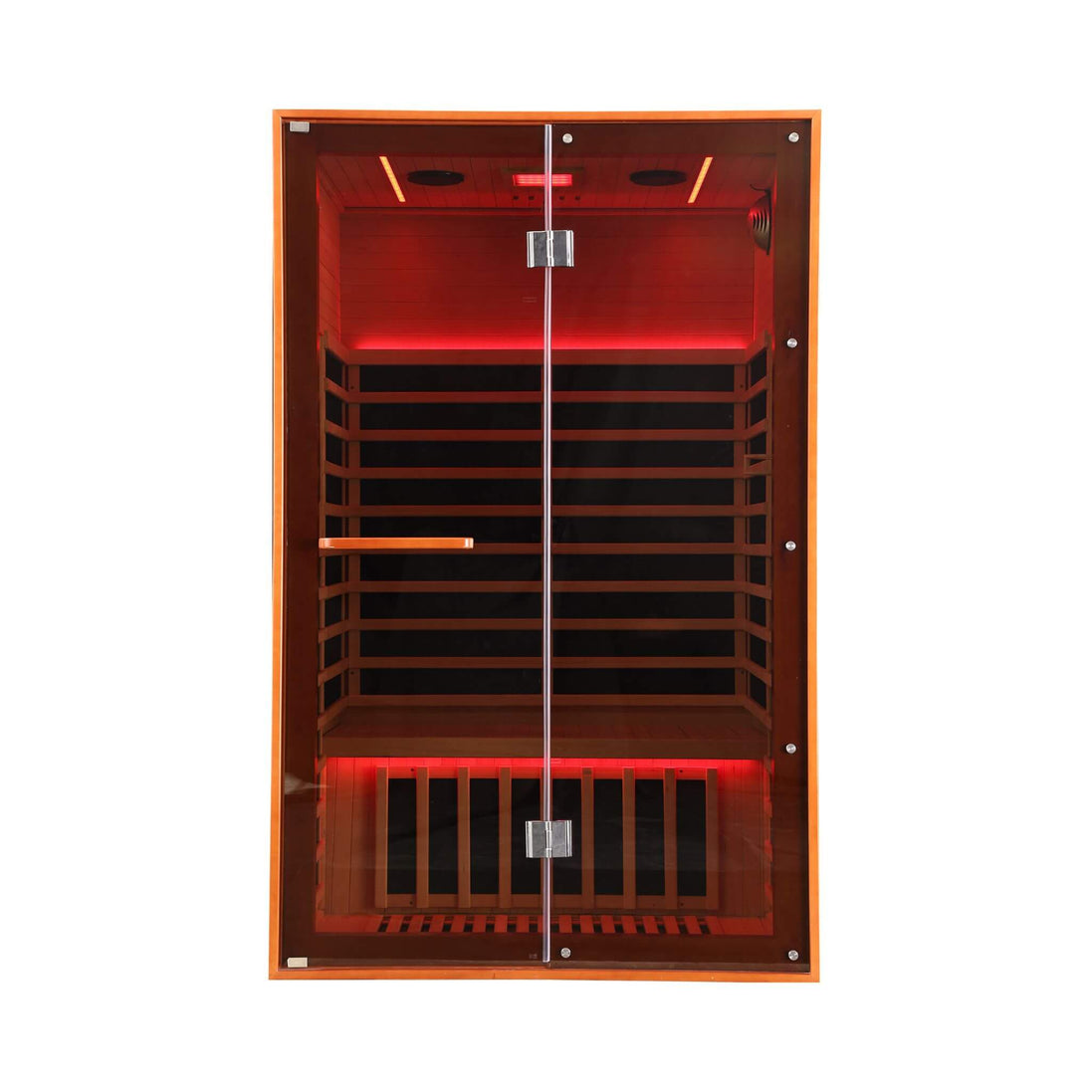 Thermora Fontaine 2-Person Luxury Canadian Hemlock Infrared Sauna With Glass Front (SAK97216)