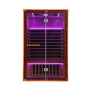Thermora Fontaine 2-Person Luxury Canadian Hemlock Infrared Sauna With Glass Front (SAK97216)