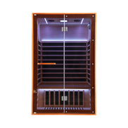 Thermora Fontaine 2-Person Luxury Canadian Hemlock Infrared Sauna With Glass Front (SAK97216)