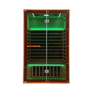 Thermora Fontaine 2-Person Luxury Canadian Hemlock Infrared Sauna With Glass Front (SAK97216)