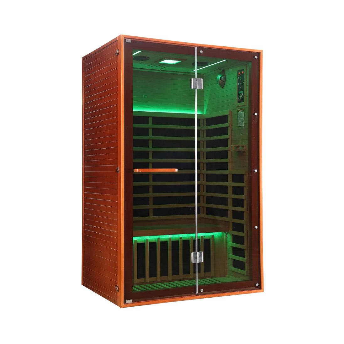 Thermora Fontaine 2-Person Luxury Canadian Hemlock Infrared Sauna With Glass Front (SAK97216)