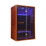 Thermora Fontaine 2-Person Luxury Canadian Hemlock Infrared Sauna With Glass Front (SAK97216)