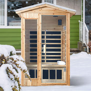Thermora Vexa 2-Person Outdoor Infrared Sauna With Bluetooth Audio And LED Lighting (SAK28694)